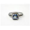 Image 1 : Ocean Blue Mystic Topaz & Diamond Ring