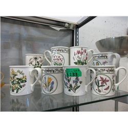 8 Portmeirion Botanic Garden & Variations Mugs
