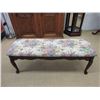 Image 1 : Upholstered Wood Bench - 16" x 44" x 18" tall