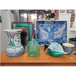 Trays, Plant Stand, Plant Pot & Art Glass
