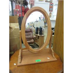 Dresser Top Tilting Wood Framed Mirror