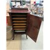 Image 2 : Antique Cherry Sheet Music Cabinet with Key