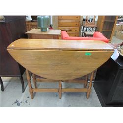 Oak Drop Side Gate Leg Table