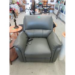 Large Leather Power Recliner - Tested Working