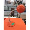 Image 1 : Small 12" Vintage Orange Desk Lamp
