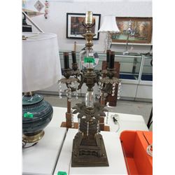 32" Tall Vintage Metal Table Lamp