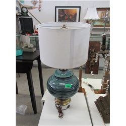Large Vintage Glazed Ceramic Table Lamp