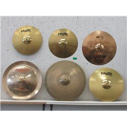 6 Sabian, Oriental and Paiste Cymbals