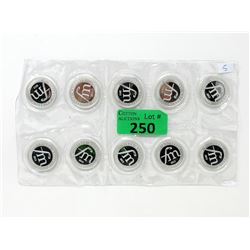 10 x 1/2 Oz. First Majestic .999 Silver Rounds