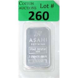 1 Oz. Asahi Refining .999 Silver Bar