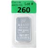 Image 1 : 1 Oz. Asahi Refining .999 Silver Bar