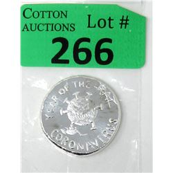 1 Oz. Coronavirus .999 Silver Art Round