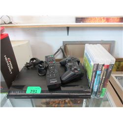 PS3 Console with Accessories & 4 Games