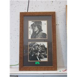 Frame with 2 Photographs - 19" x 30"