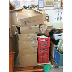 Skid of Assorted Storage Locker Goods