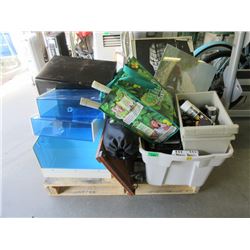 Short Skid of Assorted Storage Locker Goods