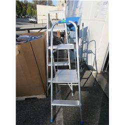 One 3 Foot & One 4 Foot Aluminum Step Ladder