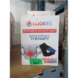 6 Clickies Hot/Cold Back & Stomach Therapy