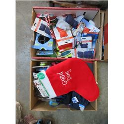 2 Boxes of New Dog Goods