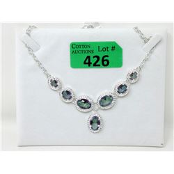 New Mystic Topaz Graduated Dinner Necklace