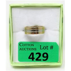 14KT Yellow & White Gold Men's Wedding Band