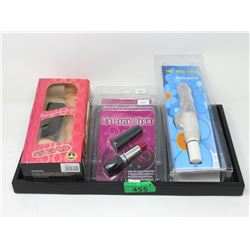 Vibrating Dildo, Mini Vibe & 2 Lipstick Vibrators