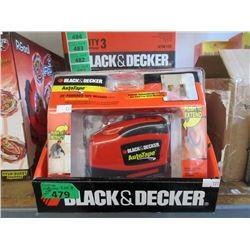 Case of 3 New Black & Decker 7.6 m Auto Tapes