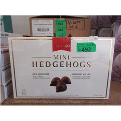 6 Boxes of 20 Mini Hedgehogs Chocolates