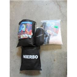 3 Portable Projection Screens & 1 Pillow