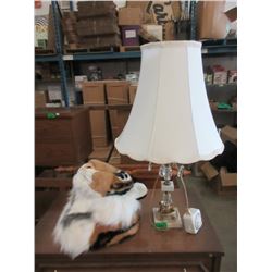 Table Lamp & Toy Tiger Head