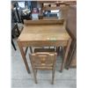 Image 1 : Vintage Oak Child's Desk with Chair