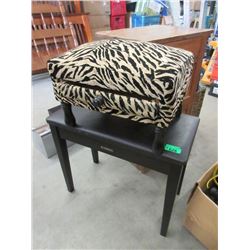 Yamaha Bench & Fabric Footstool