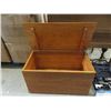 Image 1 : Wood Toy Box - 17" x 30" x 18" tall