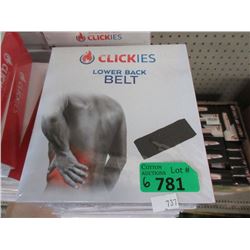 6 New Clickies Lower Back Belts