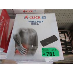 6 New Clickies Lower Back Belts