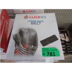 6 New Clickies Lower Back Belts