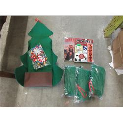 Manga Book & 4 Felt Craft Trees