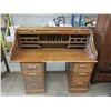 Image 1 : Large Oak Roll Top Desk