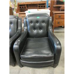 Black Leather Arm Chair