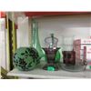 Image 1 : 8 Decorative Glassware - Tallest Vase is 20"