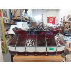 Stained Glass Pool Table Light - 13" x 30" x 12"