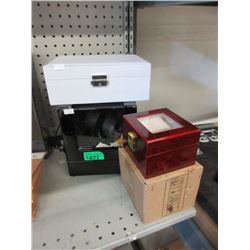 Jewelry Box & 3 Watch Boxes