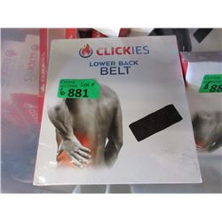 6 New Clickies Lower Back Belts