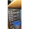 Image 2 : 3 SHOP ORGANIZERS WITH HARDWARE AND 2 CONTAINERS OF ROCKS AND LEVEL