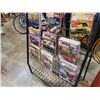 Image 3 : Folding free standing magazine rack with box of hot rod magazines