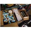 Image 1 : 3 boxes of new cutlery, picture frames and flashlights