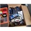 Image 2 : Box and basket of tools and pry bars with square