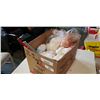 Image 1 : BOX OF YARN, KNITTING NEEDLES