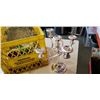 Image 2 : YELLOW CRATE OF VINTAGE AND ANTIQUE COLLECTABLES, GERMAN STEIN