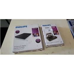 PHILIPS HD AMPLIFIED DIGITAL ANTENNA 22DB AND PHILIPS HD PASSIVE DIGITAL TV ANTENNA